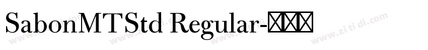 SabonMTStd Regular字体转换
